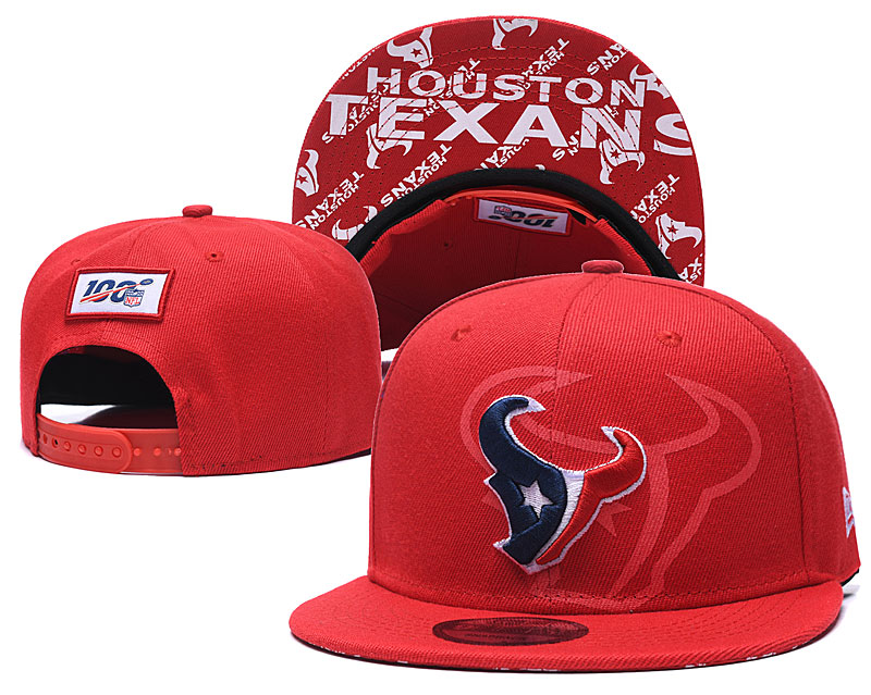 2020 NFL Houston Texans red hat->->Sports Caps